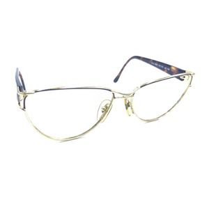 Vogart Lime 3035 134 Gold Brown Tortoise Cat Eye Eyeglasses Frames 57-15 Italy